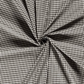 Baumwoll Cretonne Vichy Karo 5mm - 5001 schwarz